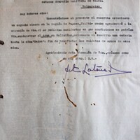 Carta de Arturo Latorre M. a la Compañía Salitrera de Taltal dueños de la Oficina Salinitas solicitando acceder al agua para beneficiar metales de la mina Unión. Sept. 20 de 1927 .jpg