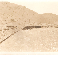 Plano general de la línea ferroviaria n°1 destruida por un aluvión en 1930